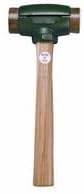 Split Head Hammer, 6.5 lb Head, 2-3/4 in dia Face, 14 in Handle, Green/Natural, Rawhide