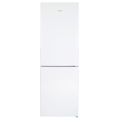 Teknix SMF1440W/E Freestanding 50/50 Fridge Freezer - Upright with 157 Litre Capacity - Low Frost - Reversible Door - White, H144.0 x W48.0 x D49.5 (cm)