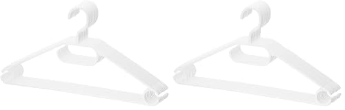 UTILIZZO UNIVERSALE: Le nostre grucce hanno un gancio girevole, scanalature antiscivolo sulle spalle, un portacravatte/cintura e una barra per pantaloni. Versatili e adatte per pantaloni leggeri, camicie, camicette, vestiti, gonne o T-shirt.