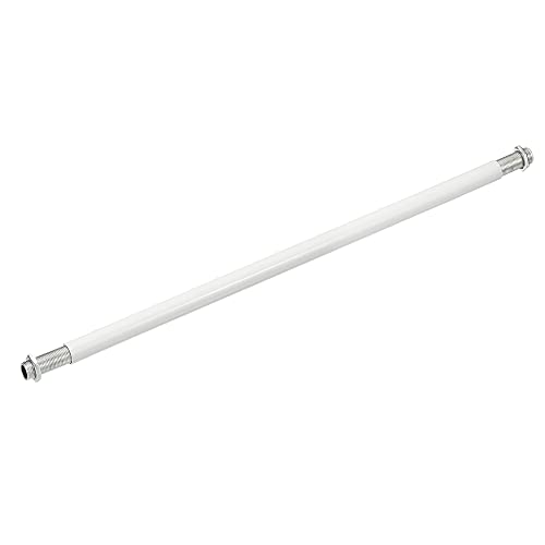 Image of MECCANIXITY Threaded Extension Rod, 11.8 inch Lamp Pipe with Connector Light Fixture Parts for Pendant Light Island Lighting Chandeliers Stems, White 4 Set