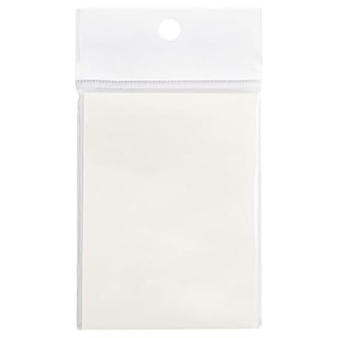 MAOCHUNLILI Transparent Sticky Notes Clear Self-Sticky Translucent Memo Pad 50 Sheets Cover