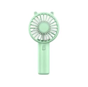 Portable Handheld Fan, Mini, White, ABS Plastic, USB Rechargeable, 5 Speeds, Matte Finish, for Travel and Bedroom, Brushless DC Motor