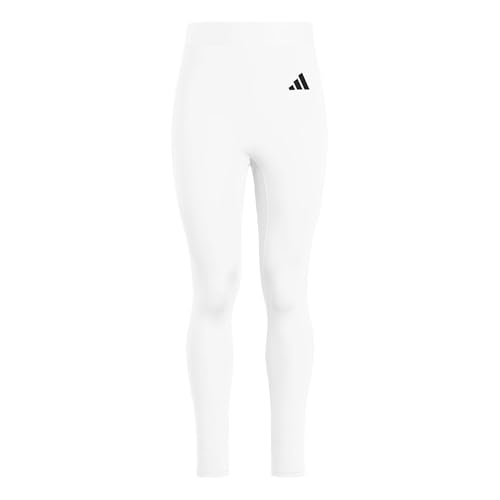 adidas, Womens, Volleyball Long Tights, White, Large Tall