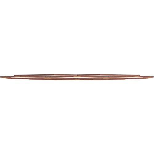 Image of Ekena Millwork 30 inchOD x 10 1 /2 inchID x 3 /8 inchT Florin Wood Fretwork Pierced Ceiling Medallion, Walnut