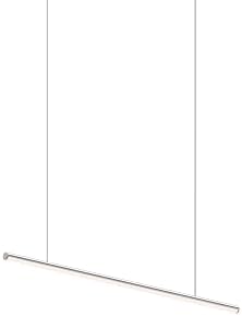 Sonneman Modern Lighting 3775.01-35 Fino 1-Light LED Hanging Pendant Lighting Fixture for Kitchen Island, Dining Room or Living Room with 20' Adjustable Cable - 3500K - 36" - Polished Chrome