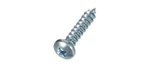 Hillman 10 in. x 1-1/2 in. L Phillips Pan Head Zinc-Plated Steel Sheet Metal Screws 100 1 pk