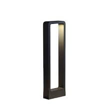 AHUJA INTERNATIONAL Modern Sleek Rectangular 2ft Bollard Garden Light Black Outdoor Post Light Ip65 Household Waterproof Pole Lantern Lamp Pillar Warm White,Garden Light (2 Year Warranty) (Model D)-image-12