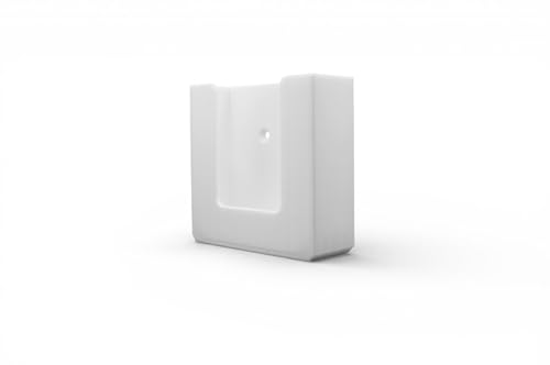 Wandhalterung passend für X-Sense Basisstation (Hub SBS50) – Maßgefertigte Halterung (ohne untere Kabeldurchführung) – Platzsparende Montage – Weiß