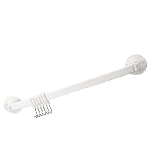 Veemoon Punching Movable Kitchen Sucker Hooks Strong Suction Wall-Mounted Row Hook for Bathroom Storage Organization Pom Material Easy to Install No Tools Required