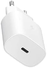 Type C Charger, 25 Watts, White, Compact Wall Adapter