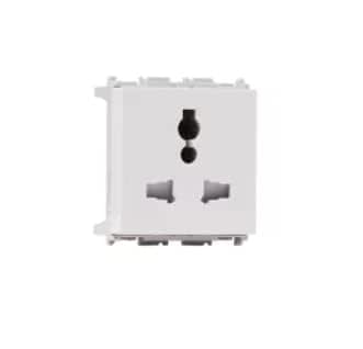 Heavy-Duty Modular 6A 5-Pin Power Socket – White code-mt79 : Amazon.in ...