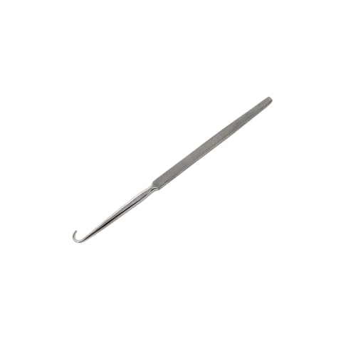 HIGH TECH INSTRUMENTS - Round Hook 6" Length Laboratory Instrument Made of Stainless Steel (1 Pcs)