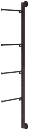 Versatile Wall-Mounted Lingerie Display Rack, 47.2in Metal Clothing Shelf for Bras, Underwear, Socks, Shorts & Hats - Stylish Retail Store Garment Stand