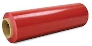 AVG Packaging Supplies Red Plastic Stretch Pallet Wrap (18â€ x 1000 ft) - Colored Shrink Banding Film Roll, 100 Gauge â€“ Industrial Strength for Furniture Boxes, Pallets, Shipping (4pk)