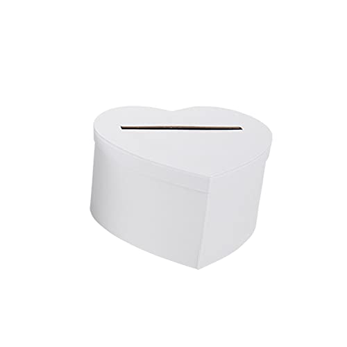 Artifetes URNE Tirelire Carton Coeur 22X21.5CM Blanc