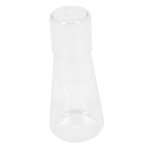 Alipis Glass Water Bottles Set 900ml Glass Jug Cup Bedside Desktop Beverage Carafe for Bedroom Accessories
