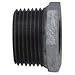MIDLAND INDUSTRIES 64538 Reducer Hex Bushing, 3 in MPT x 2 in FPT, Iron, Galvanized
