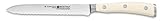Wusthof Classic Ikon 5-Inch Serrated Utility Knife, Creme