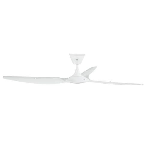 Image of Big Ass Fans Haiku Coastal 60 inch Smart Outdoor Ceiling Fan with Remote for Indoor & Covered Patio, Coastal-Rated, Corrosion-Resistant, Matte White