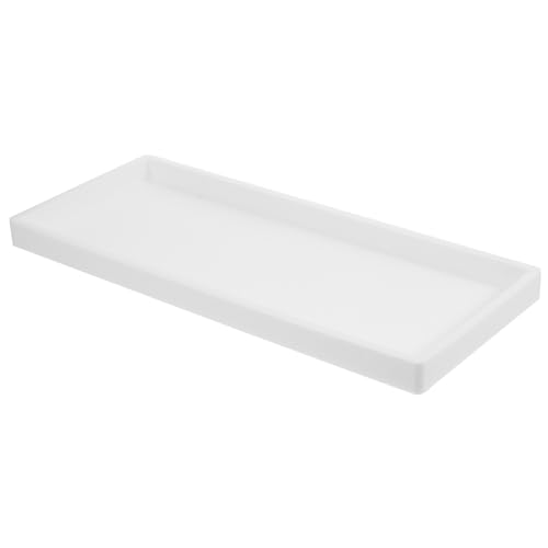 Bandeja organizadora de silicona para baño y cocina con base rectangular 8