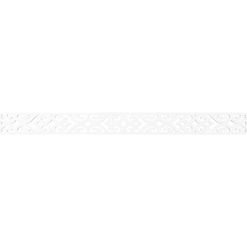 46 3/8"W x 4"H x 3/8"T Keene Fretwork Moulding, Architectural Grade PVC