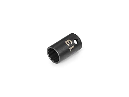 Image of TEKTON 3 /8 Inch Drive x 13 mm Shallow 12-Point Impact Socket | SID12313
