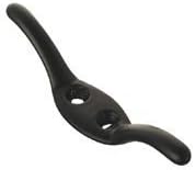 Penbrice Interiors Black Cleat Hook for Roman Corded Blinds Cord Holdfast