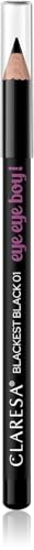 Claresa Lápiz de ojos para ojos 01 Blackest Black 1,15 g – Lápiz de ojos negro intenso – Kajal de larga duración para líneas precisas y aspecto ahumado