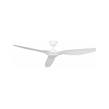climatizacion Ventilador de techo con luz Led DELFOS blanco