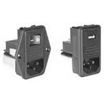 TE Connectivity/Corcom Brand, Power Entry Module Unfiltered M 3 POS 250VAC 6A Switch/Fuse ST 1 Port (4 Items)