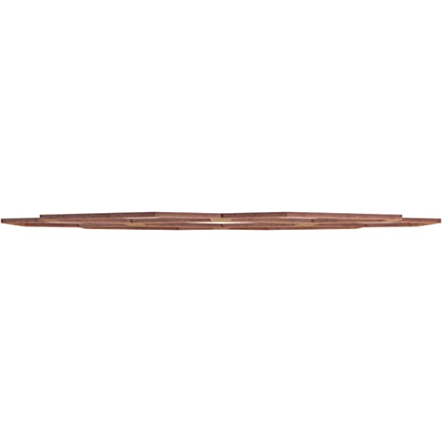 Image of Ekena Millwork 24 inchOD x 8 1 /2 inchID x 3 /8 inchT Florin Wood Fretwork Pierced Ceiling Medallion, Walnut