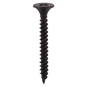 Drywall Plasterboard Screws Fine Thread Bugle Head Black Phosphate 25-100mm (Pack of 20, 50, 100, 200, 500) (100, 3.5x25)