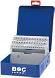 Bohrcraft 00801520051 - Caja de metal vacía para brocas helicoidales (acero, capacidad de 50 piezas), color azul