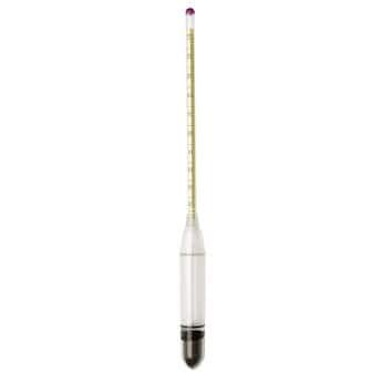 H-B Instrument B61800-0700 Plain-Form Polycarbonate Hydrometer, 0 to 12 Baume/0.2 Div
