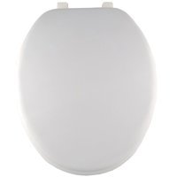 MINTCRAFT ES001-WH ProSource Toilet Seat, for Use with Elongated Bowls, 19 in W, White
