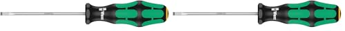 Wera Kraftform 335 Parallel Slotted Tip Screwdriver, 2.5mm x 75mm, Pack of 2