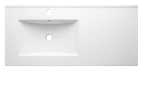 Vasque simple blanc 1210x460mm ref 9600 pour optimiser l'espace de rangement
