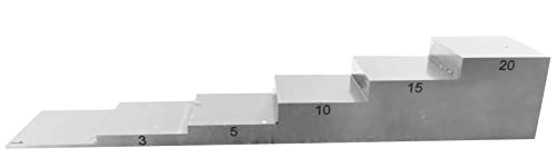 Bloques de calibración 6 pasos de acero 1018 miniatura 1
