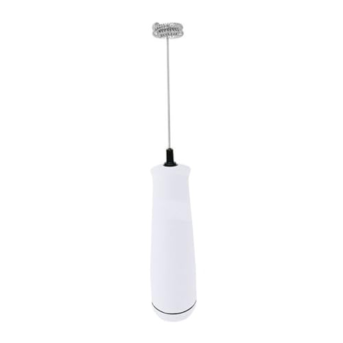 クロウ華 電動ミルク泡立て器 ハンドヘルド充電式ミニコーヒー ダブル泡立て器付き ポータブルフォームメーカー エッグビーター ドリンクミキサー 白