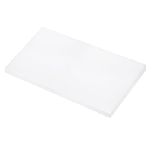 Image of 12 x 24 Inch UHMW Polyethylene Sheets, 1 Inch Thick Ultra High Molecular Weight White Plastic Sheet [for Home, Industrial]
