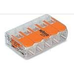 221-415/VE00-1000, Conn 5 POS Spring Clamp ST Cable Mount 32A Bulk (50 Items)