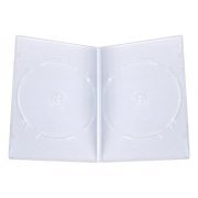 Dragon Trading, custodie doppie per DVD, con dorso da 14 mm e custodia in plastica per inserire opere d'arte e clip interne per libretto, per proteggere i tuoi dischi, confezione da 50
