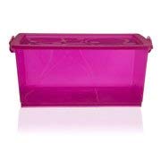 Organizador com Trava Ordene Br Rosa 30L