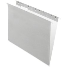 Pendaflex - Pendaflex Hanging File Folders, Recycled, Letter Size, Grey, Smooth Sliding Coated Rods, Light Kraft Interior for Misfile Prevention, Durable Eco-Friendly Material, Office Organization, 25/Box