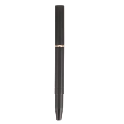 IMIKEYA Brocha de labios de doble punta para mujer con mango de metal portátil y cerdas de fibra artificial, para aplicar corrector y lápiz labial en casa o tienda de cosméticos