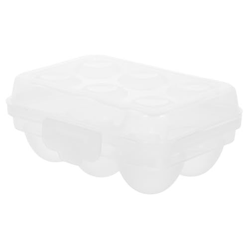 Ipetboom 便携型アウトドア卵収納ボックス 耐衝撃 防破損透明プラスチック製卵オーガナイザー 用 キャンプ 旅行にな新鮮さを保エッグホルダー