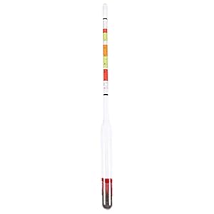 BESTonZON Homebrew Hydrometer Triple Scala Hydrometer Bier Wijn Hydrometer Zwaartekracht Hydrometer Suiker Hydrometer Hydrometer (Kleur gesorteerd)