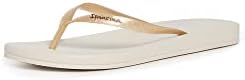 Ipanema Women's Ana Tan Flip Flop - Comfortable & Stylish Summer Sandal with Anatomic Footbed & Non-Slip Sole, Beige & Gold, Size 11