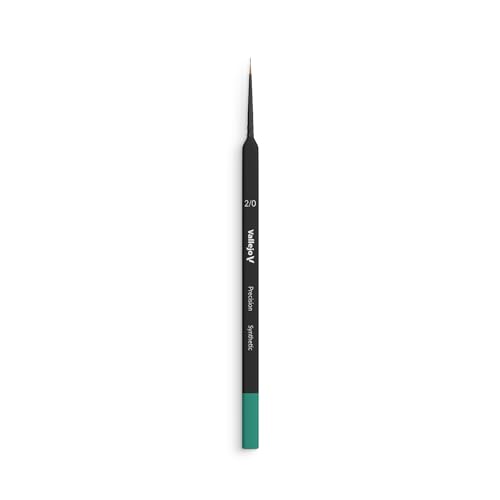 Vallejo Precision B03020 Round Synthetic Brush, Triangular Handle No. 2/0