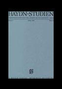Haydn Studies Volume 1 Numéro 4